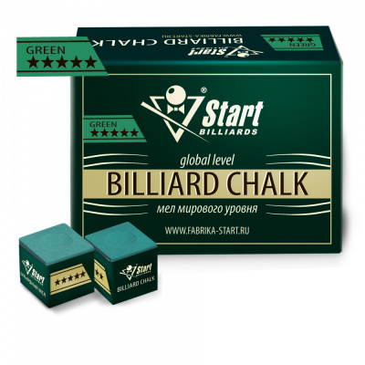 Мел Startbilliards 5 звезд зеленый (72шт)