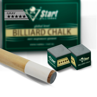 Мел Startbilliards 5 звезд серый (12шт)
